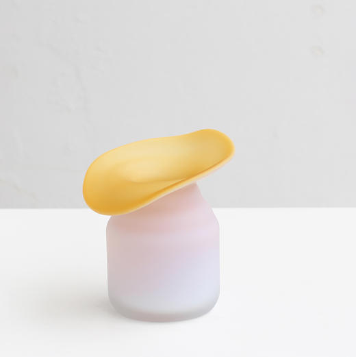 磁粉内琥珀外烤白玻璃花瓶手工生产工艺品摆件 商品图8