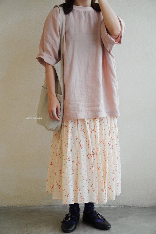 apuntob 波浪印花小红点半身裙 商品图8