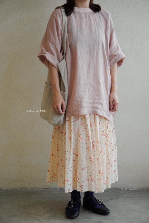 apuntob 波浪印花小红点半身裙 商品图10