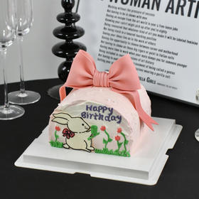 【1467】蝴蝶结献花的兔子