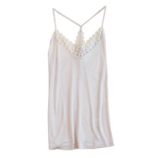 真丝吊带背心， 蕾丝性感美背桑蚕丝上衣打底外穿百搭TG02S001 商品图4