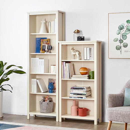 喜梦宝书架落地简约实木书架多层置物组合寓乐工坊 商品图4