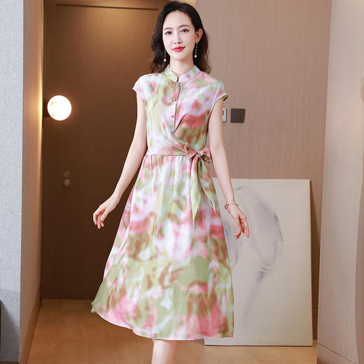优雅舒适，重磅真丝桑蚕丝连衣裙KQN-25354 商品图2