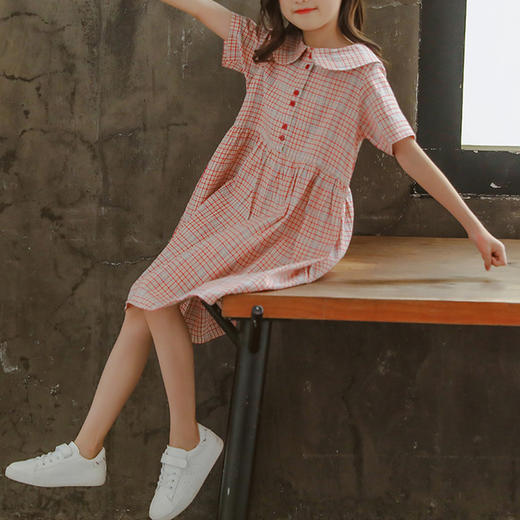 裁缝学苑TQ91森系女童复古格子连衣裙纸样儿童裙子公主裙打版裁剪 商品图1