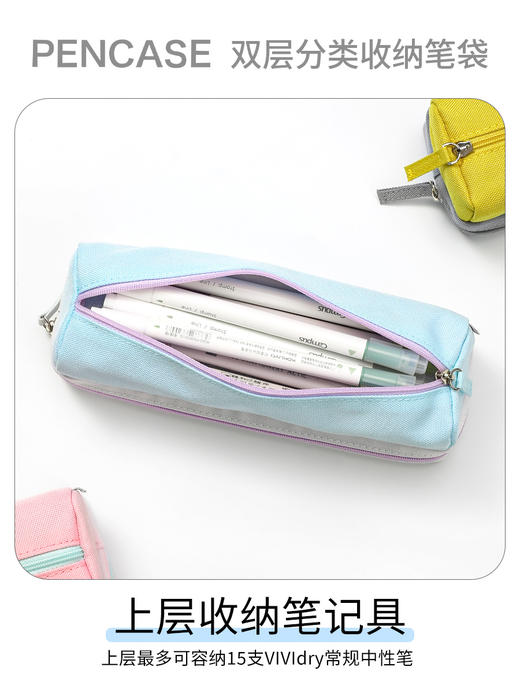 国誉PENCASE双层分类收纳笔袋 商品图2