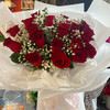 【心有所爱】21朵丝绒玫瑰加满天星大气花束 商品缩略图3