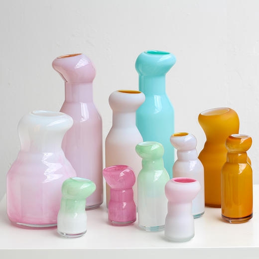 磁粉玻璃花瓶抽象摆件工艺品 商品图0