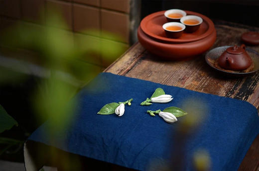 手捏瓷花°翠叶白玉兰 商品图3