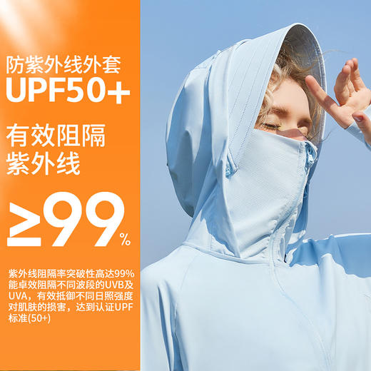 跃牌【健舞健美】系列夏季连帽防紫外线防晒衫外套8888 商品图1