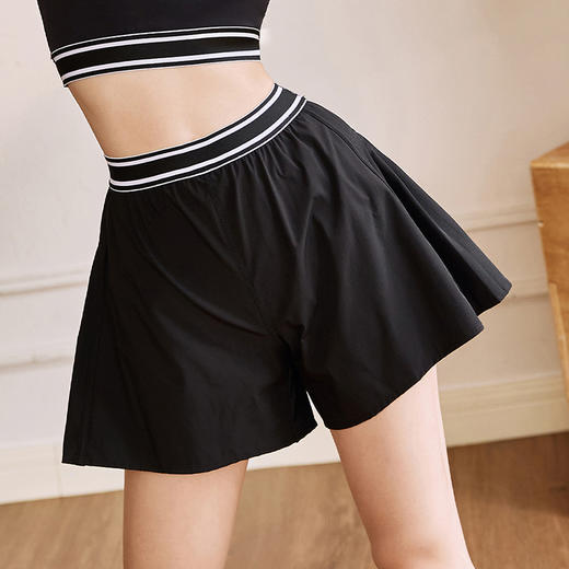 跃牌【健舞健美】系列高腰防走光假两件运动短裤6876 商品图3