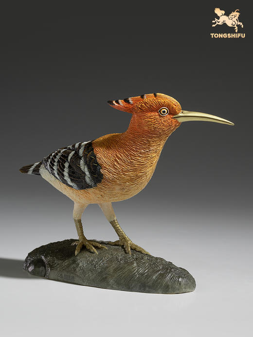 铜师傅 铜摆件 《铜师傅百鸟集》之戴胜鸟 家居饰品 桌面摆件 商品图1