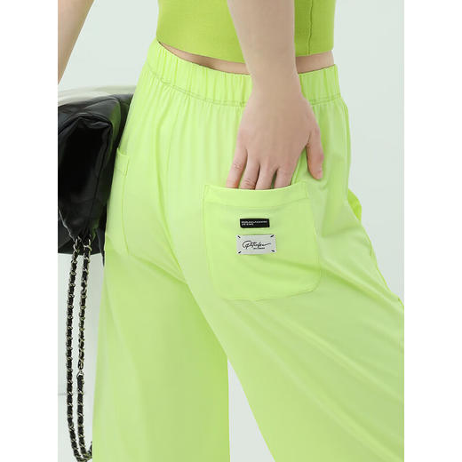 【专属秒杀】COCOBELLA多色凉感原纱型防晒裤女宽松休闲直筒开叉裤PA620 商品图2