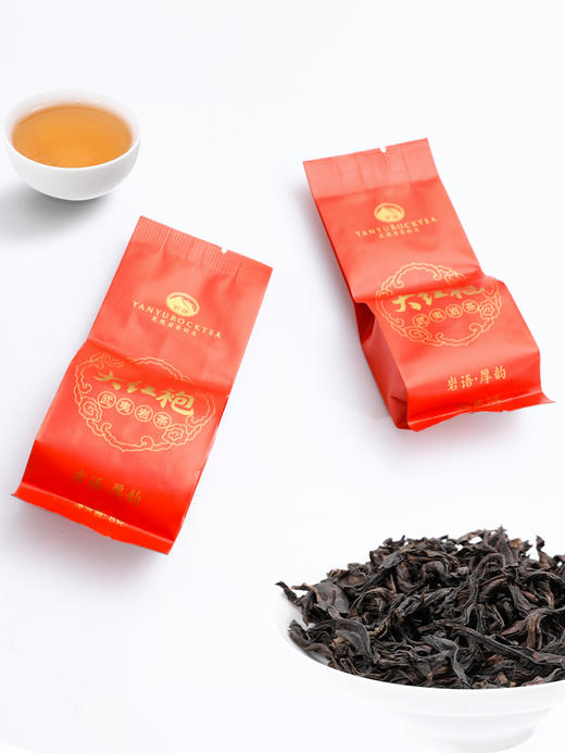 岩语 流云轻火大红袍 茶叶试饮装武夷岩茶特级乌龙茶盒装16g 商品图2