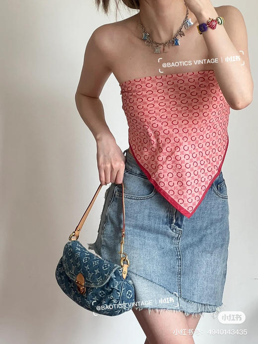 Lv中古牛仔腋下包 商品图2