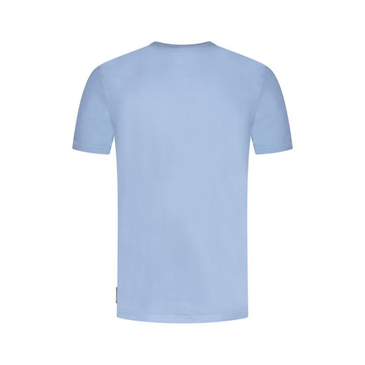 MOOSE KNUCKLES 男士棉质驼鹿指关节徽标印花圆领短袖T恤 蓝色 M12MT717 1100 商品图1