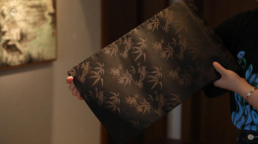 慢蓝长款香云纱茶席 260*28cm 商品图2