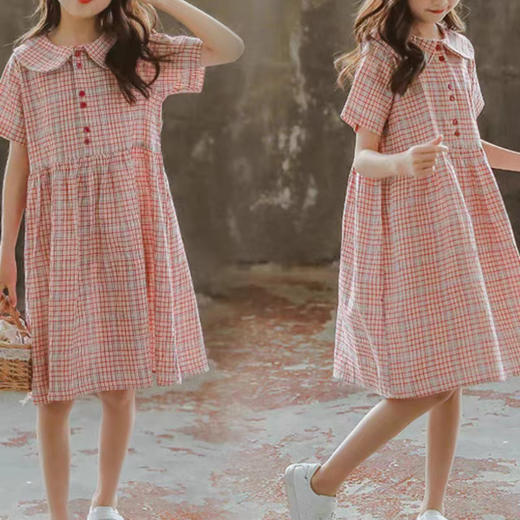 裁缝学苑TQ91森系女童复古格子连衣裙纸样儿童裙子公主裙打版裁剪 商品图3