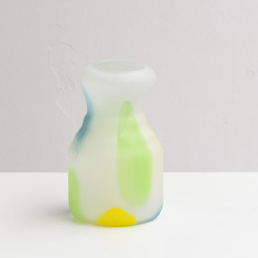 磨砂彩色玻璃花瓶餐桌器皿摆件工艺品 商品图3