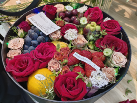 圆形水果礼盒（拼团）