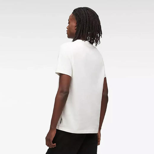 MOOSE KNUCKLES 男士棉质驼鹿指关节徽标印花圆领短袖T恤 米白色 M12MT717 1103 商品图1