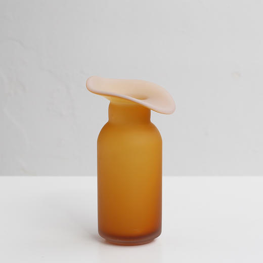 磁粉内烤白外琥珀玻璃花瓶器皿摆件工艺品 商品图4