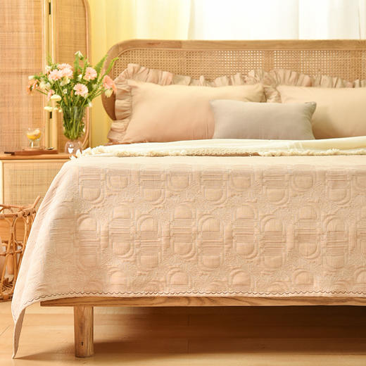 希腊神庙系列床单盖毯纯棉床品 商品图0