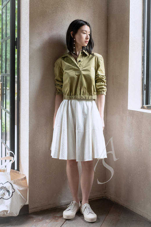 Studio Nicholson  米灰色SHARP低邦帆布鞋 商品图3