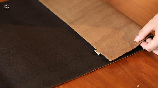 慢蓝短款 双面真丝香云纱茶席 56*35cm 商品图3