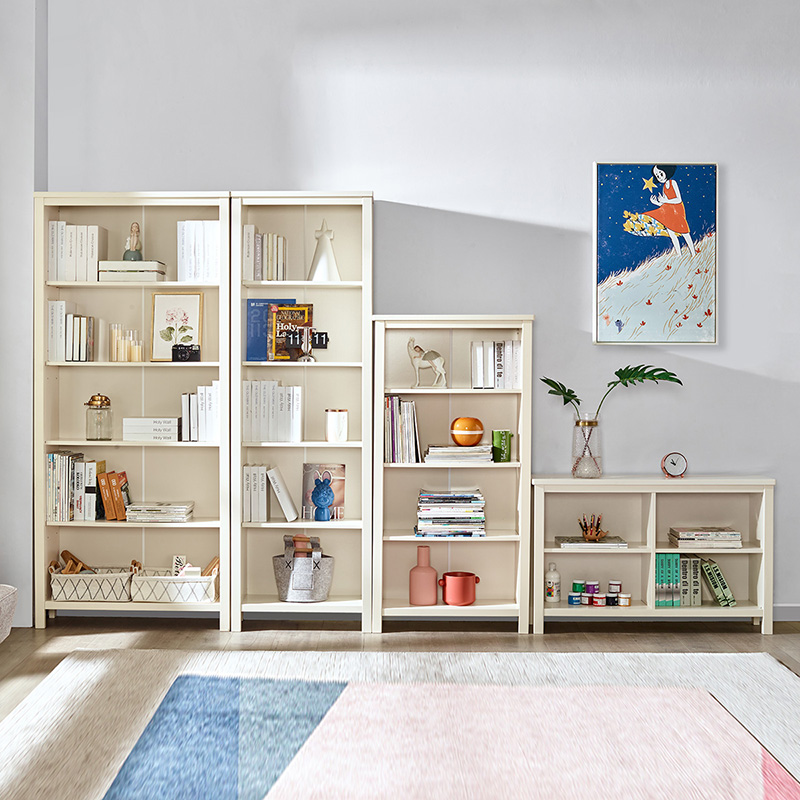 喜梦宝书架落地简约实木书架多层置物组合寓乐工坊