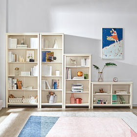 喜梦宝书架落地简约实木书架多层置物组合寓乐工坊