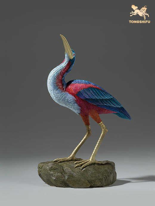 铜师傅 铜摆件 《铜师傅百鸟集》之栗腹鹭 家居饰品 桌面摆件 商品图2