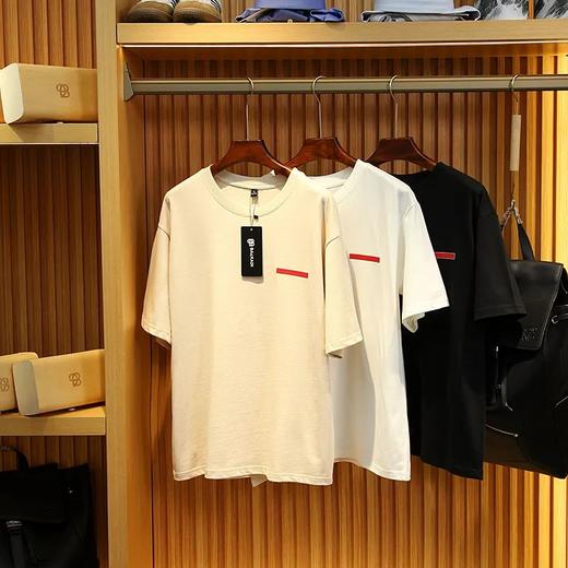 P家同款小木盒包装 240克纯棉面料短袖T恤 商品图0