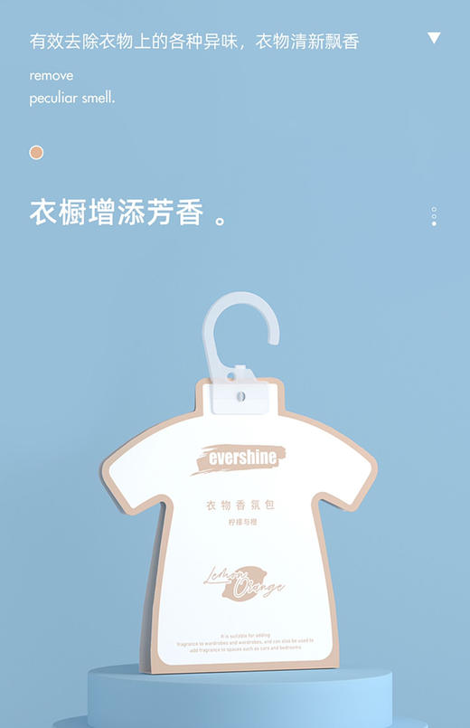 evershine衣柜香薰衣橱扩香片家用卧室内持久留香氛房间车载香挂 商品图8