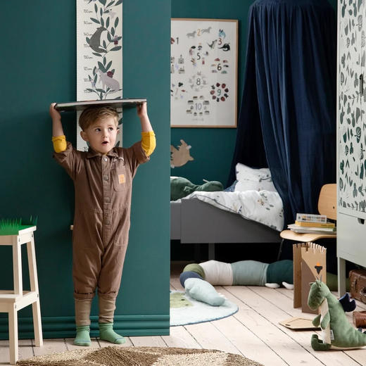 丹麦Sebra 身高尺 艺术纸高颜值装饰家具美学 20cm*2cm*125cm 商品图4