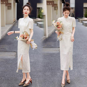 夏季新款时尚气质旗袍套装ZYQ297-4