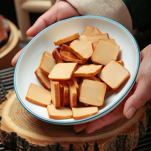 素食猫泰来县特产小素鸡豆腐干五香味220克/袋*4袋 商品图4