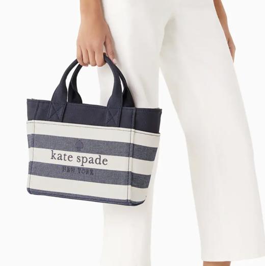 Kate Spade KS 清新条纹帆布小托特包只要 ¥1380 直邮到手！ 商品图6