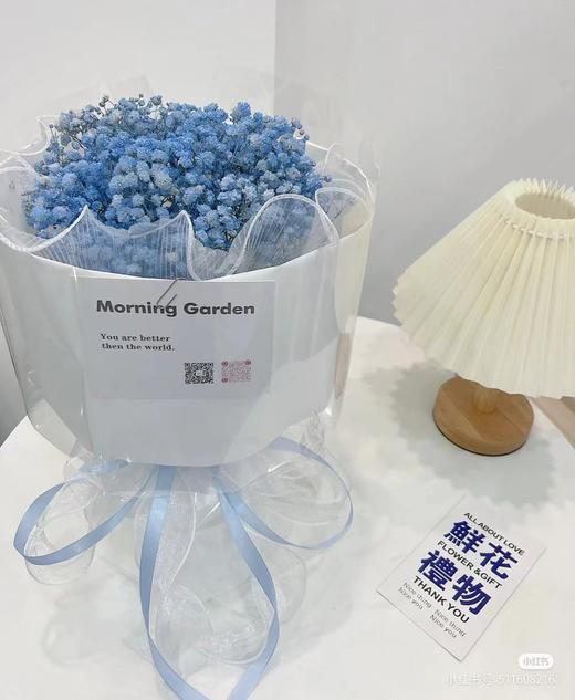 蓝色满天星花束（拼团） 商品图0