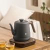 鸣盏｜智能温控 茶艺师级烧水壶恒温电水壶热水壶泡茶烧水壶磨砂工艺专茶专温茶艺师级泡茶壶 MZ152A黑色 商品缩略图2