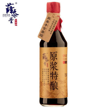 薛泰丰 原浆特酿特级生抽古法酿造酱油500ml 0添加防腐剂焦糖色凉拌炒菜 商品图5