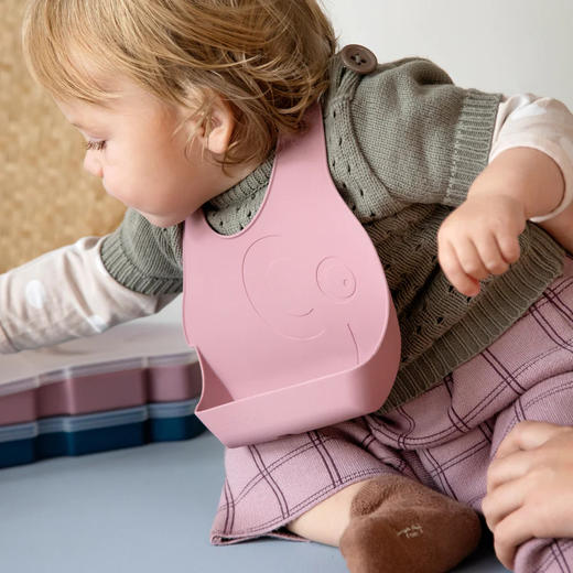 Sebra 硅胶围兜两件装 儿童硅胶围兜饭兜硅胶口水兜防水防脏婴儿围兜 商品图1