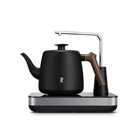 鸣盏｜茶艺师级全自动电水壶自动抽水煮水一键式热水壶黑色磨砂工艺泡茶壶专茶专温茶艺师级泡茶壶MZ-035
