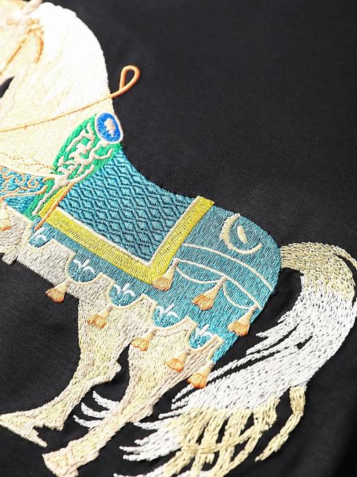 【eve-2309】羔端系列！男子细腻刺绣夏日圆领短袖T恤！！ 商品图2