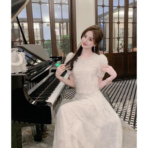 【年终福利，不退不换】    【人鱼泡沫】时尚温婉精致优雅短款上衣女夏季新 商品图3