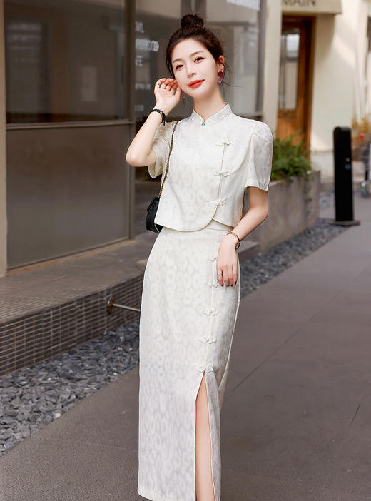 夏季新款时尚气质旗袍套装ZYQ297-4 商品图6