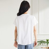 【多色可选】罗蒙夏季轻薄透气微弹力短袖衬衫女士休闲百搭V领短袖衬衣 商品缩略图3