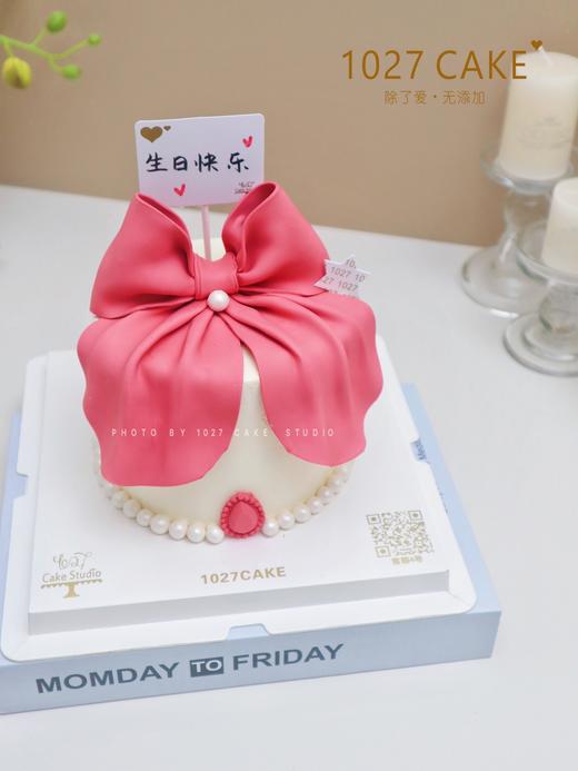 1027CAKE | 翻糖蝴蝶结  大蝴蝶结 粉色 商品图0