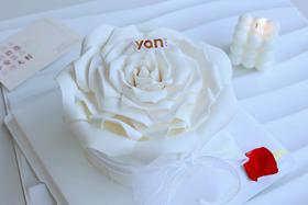 一朵白玫瑰（翻糖，需提前一天预定）