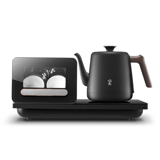 鸣盏｜紫外线杀菌烘干一体底部上水壶多段控温烧水壶 全自动上水电水壶 MZ151A嵌入茶盘370*200 商品图0