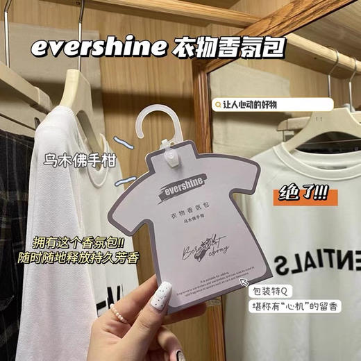 evershine衣柜香薰衣橱扩香片家用卧室内持久留香氛房间车载香挂 商品图2